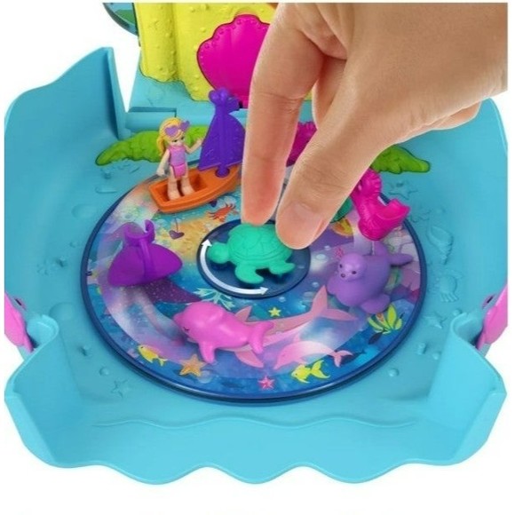 Polly Pocket Bubble Aquarium with 2 Bubble-Making Features! NIB - Picture 4 of 5